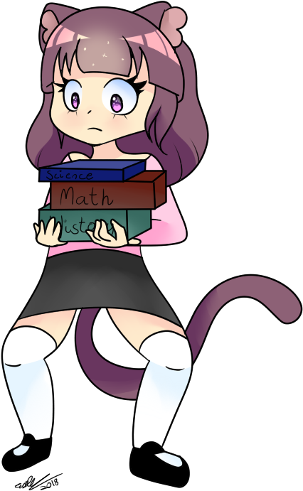 #art #commission #school #schoolart #relatable #anime - Cartoon (500x700), Png Download