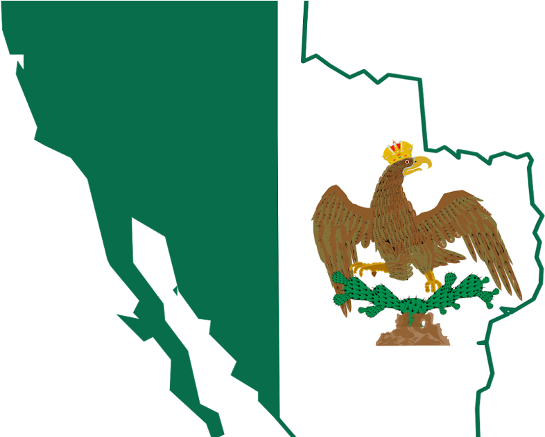Rocky Mountain Society Of Botanical Artists - Flag: Mexico 1821-1823 (1200x630), Png Download