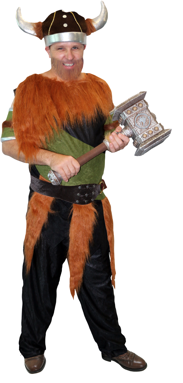 Viking Man - Adult Costume - Viking Man (676x1322), Png Download