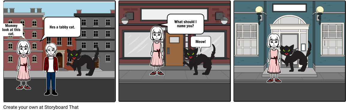 Tabby Cats - Cartoon (1164x385), Png Download