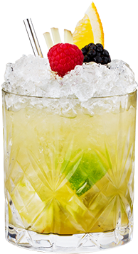Apricot Caipirinha - Cocktail (389x451), Png Download
