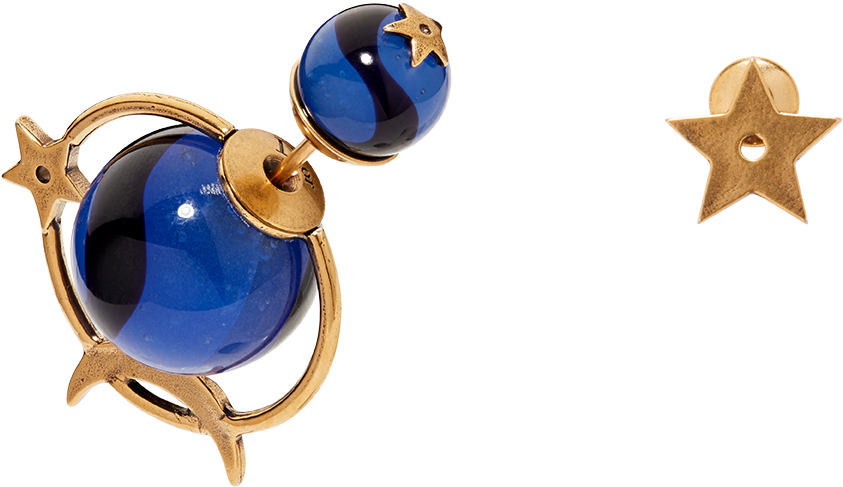 Dior Tribales Astre Lunaire Bleue - Dior Dior Tribales Earrings Women's (842x595), Png Download