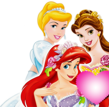 Imágenes De Princesas Disney Con Fondo Transparente, - Princess Birthday Invitation Design (416x408), Png Download