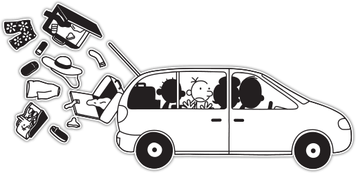 The Long Haul - Diary Of A Wimpy Kid Car (515x250), Png Download