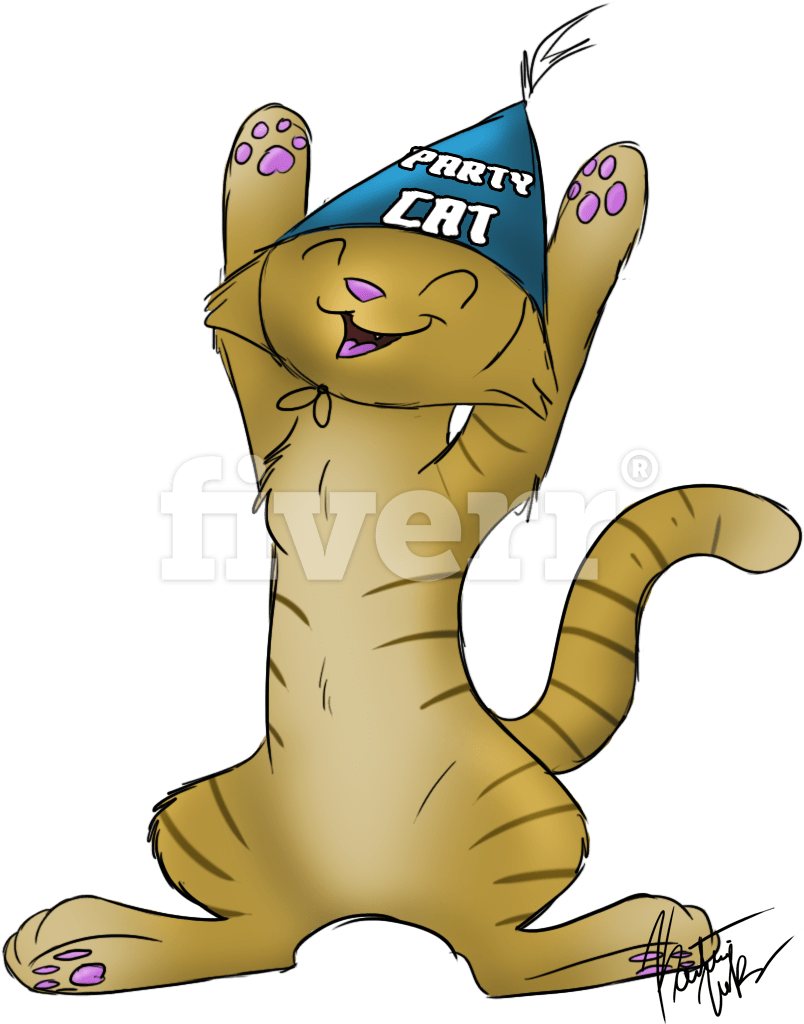 Cat Yawns (1083x1150), Png Download