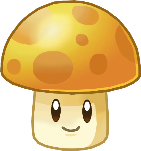 Sun Shroom Plants Vs Zombies - Sunshroom Pvz (580x558), Png Download
