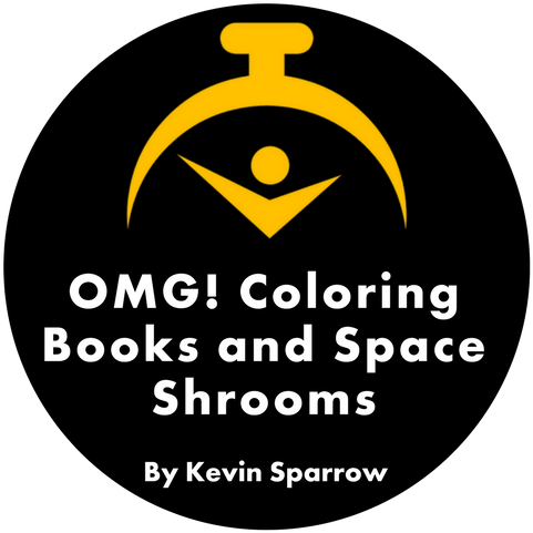 Coloring Books And Space Shrooms By Kevin Sparrow Chicago (500x500), Png Download