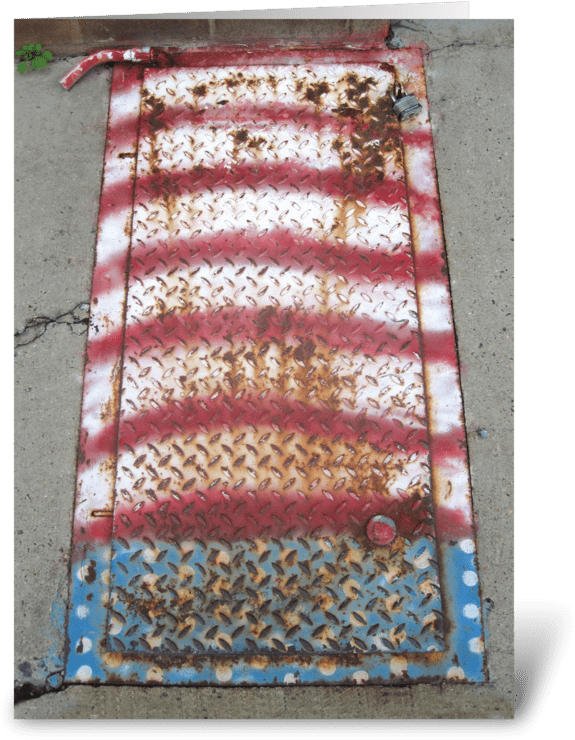 American Flag Card Greeting Card - Greeting Card (700x792), Png Download