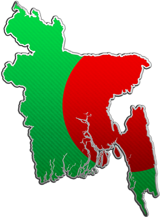 Bangladesh Is A Parliamentary Democracy, With An Elected - Bangladesh Map Flag (335x450), Png Download