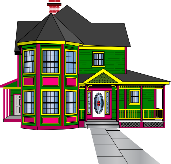 Aabbaart Car Game House - House Clip Art (600x575), Png Download