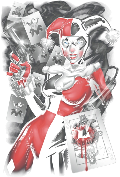 Batman Smoking Gun Men's Tank - Illustration (400x592), Png Download