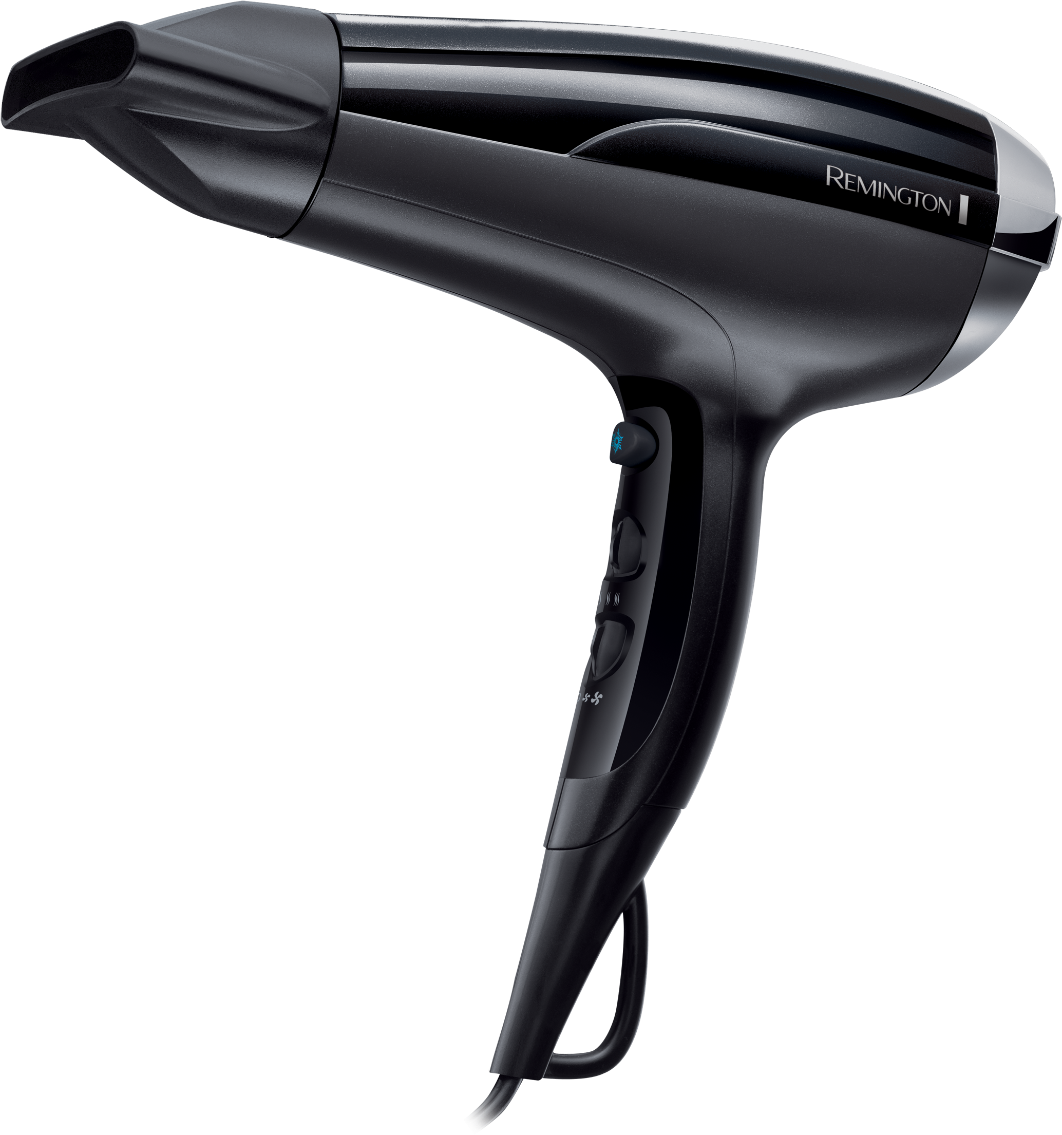 Get Ready For A Professional Finish Every Day - Remington Hair Dryer Black (2362x2416), Png Download
