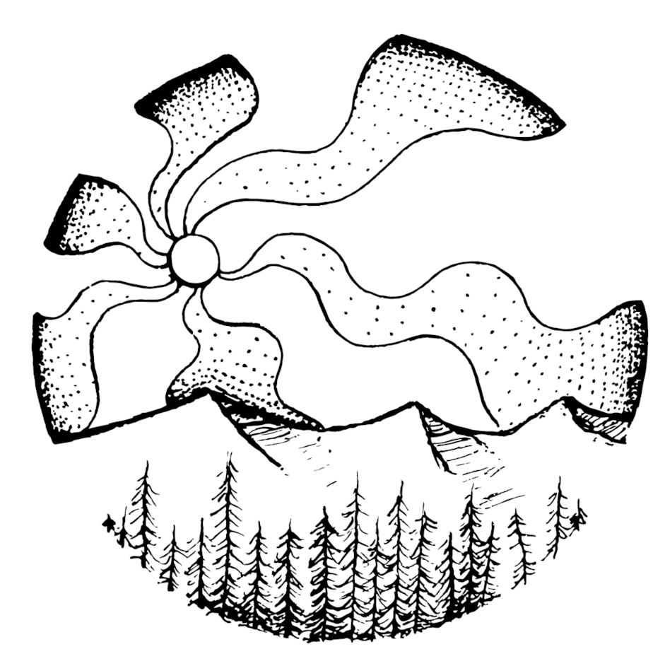 Mountain Sunset Drawing At Getdrawings - Line Art (1000x1001), Png Download