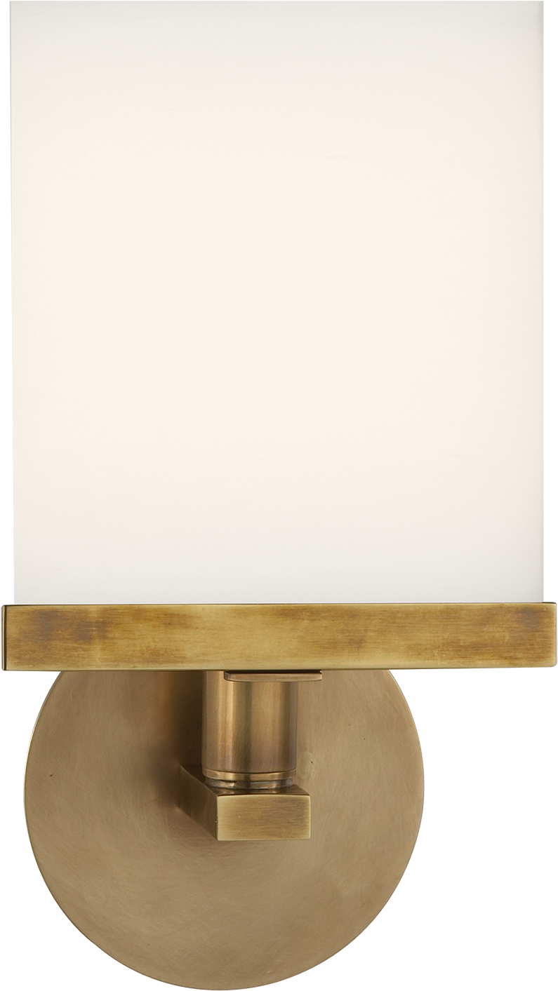 Shield Round Sconce In Hand-rubbed Antique Brass With - Sconce (1440x1440), Png Download