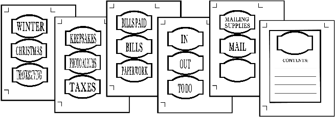 Get Organized With Printable Labels - Organization Labels Bills (660x330), Png Download