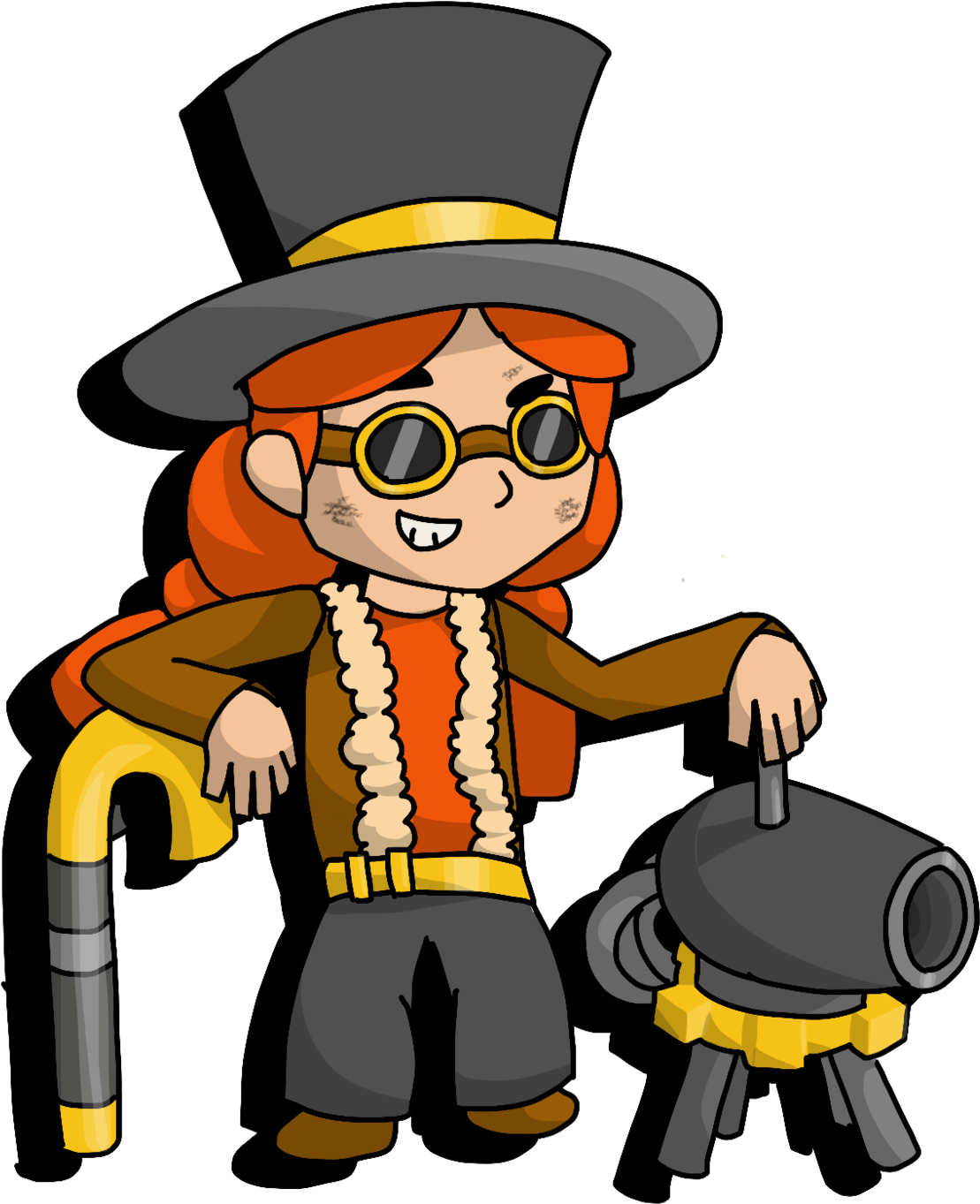 Jessie Skin-steampunk - Brawl Stars Skin Shelly (2000x1500), Png Download