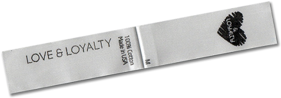 Printed Satin Label - Label (600x233), Png Download