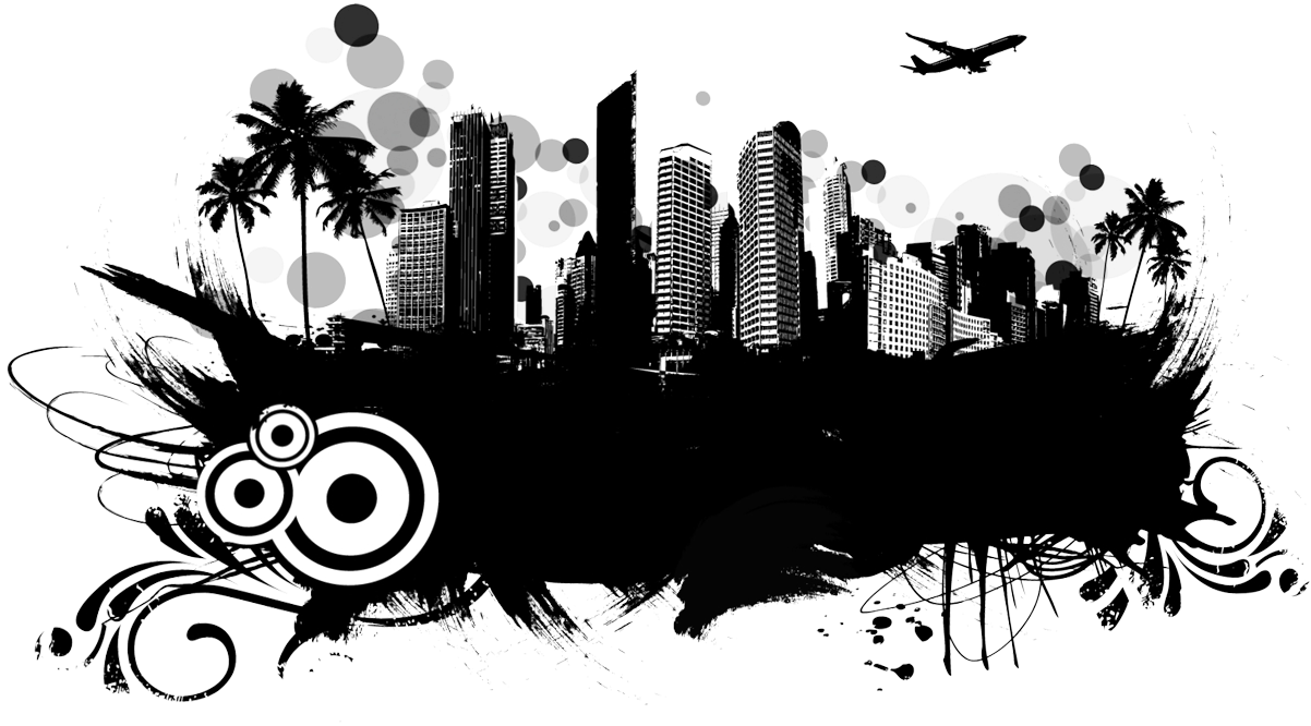 Grunge Urban Graphic - Urban Graphic Design Png (1400x800), Png Download