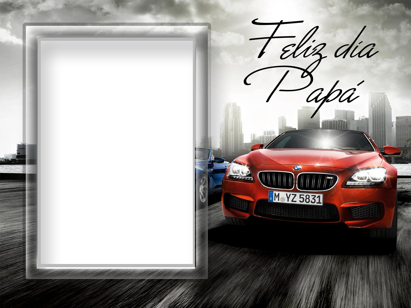 Imágenes De Marcos Para Fotos De Feliz Día Del Padre - Bmw M6 2012 (1400x1050), Png Download