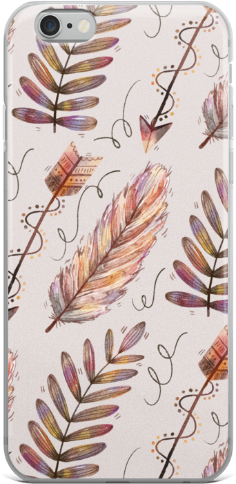 Arrows And Feathers Boho Chic Pattern Iphone 5/5s/se, - Notebook : My Note My Idea ,8 X 10, 110 Pages : Feathers-arrows: (1000x1000), Png Download