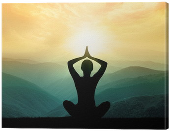 Yoga And Meditation - Wandtattoo Yoga Und Meditation In Den Bergen Home Loft (400x400), Png Download