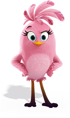 Stella - Angry Birds Stella Film (241x577), Png Download