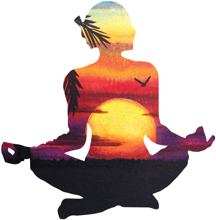 Yoga Poses Black And White (720x720), Png Download