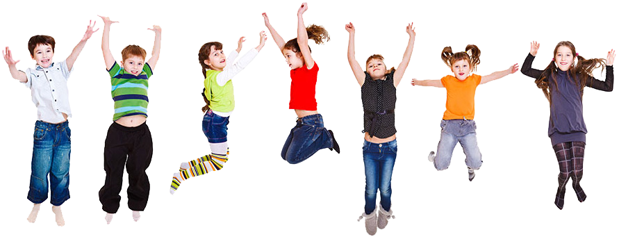 Kids Jumping - Chıldren Png (891x344), Png Download