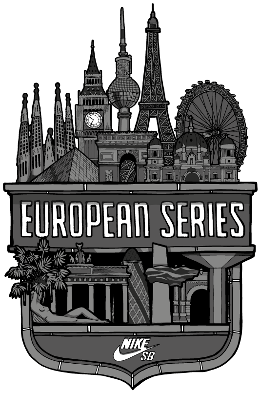 Nike Sb European Series - Castle (595x842), Png Download