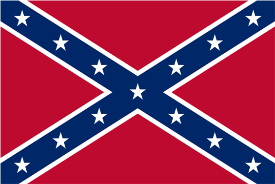 Confederate - South North America Flag (570x600), Png Download