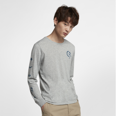 Nike Sb Dri Fit Men's Long Sleeve Skateboarding T Shirt - Man (400x400), Png Download