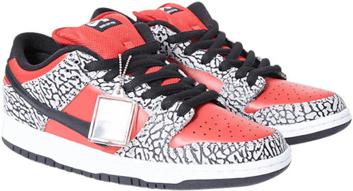 2012 Supreme X Nike Sb Dunk 10th Anniversary Sneakers - Supreme (740x600), Png Download