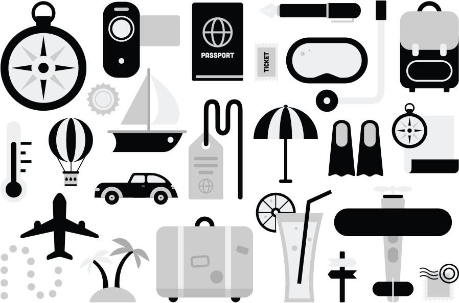 Travel - Travel Wedding Icons (900x603), Png Download