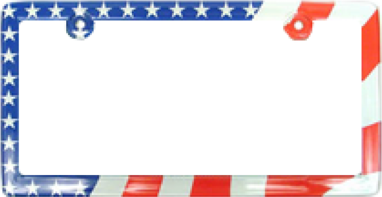 Patriotic License Plate Frame (800x800), Png Download