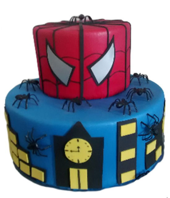 Fotos De Bolo Do Homem Aranha - Fake Homem Aranha Bolo (800x640), Png Download