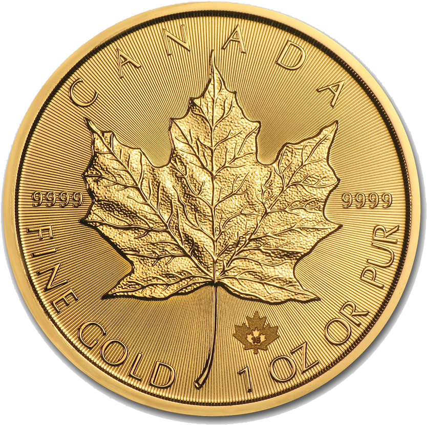 Free Falling Gold Coins Png - Canadian Maple Leaf 1oz Gold Coin Unisex T-shirt (900x900), Png Download