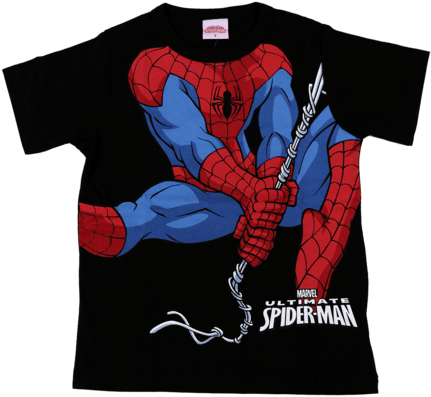 Camiseta Preta Estampa Homem Aranha - "ultimate Spider-man" (2011) (640x425), Png Download