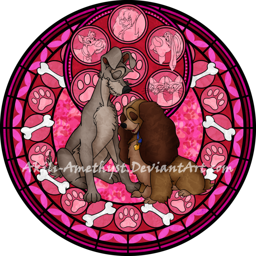 Lady And The Tramp Vector By Akili Amethyst On Deviantart - Kingdom Hearts 3 Lady And The Tramp (894x894), Png Download