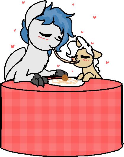 Nootaz, Cute, Delwind, Eating, Food, Hippogriff, Lady - Food (420x531), Png Download