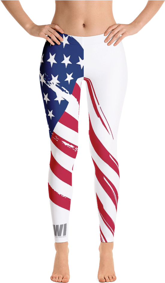 Torn Flag Leggings - Denver Broncos Leggings - Frauen Nfl Fan Gear - Weibliche (1000x1000), Png Download