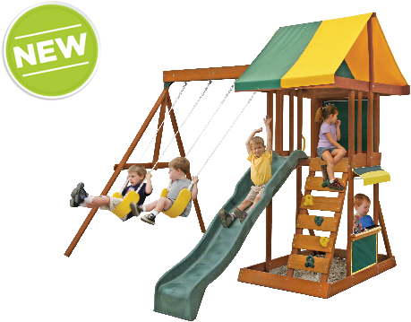 Gallery Wonderful Big Backyard Swing Set Products Big - Meadowvale Ii Playset (600x400), Png Download