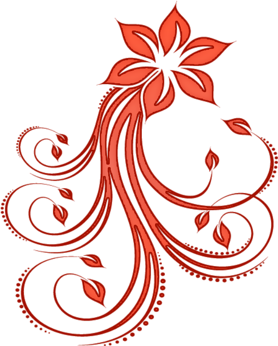 Flowers Swirls - Vector Graphics (1024x768), Png Download