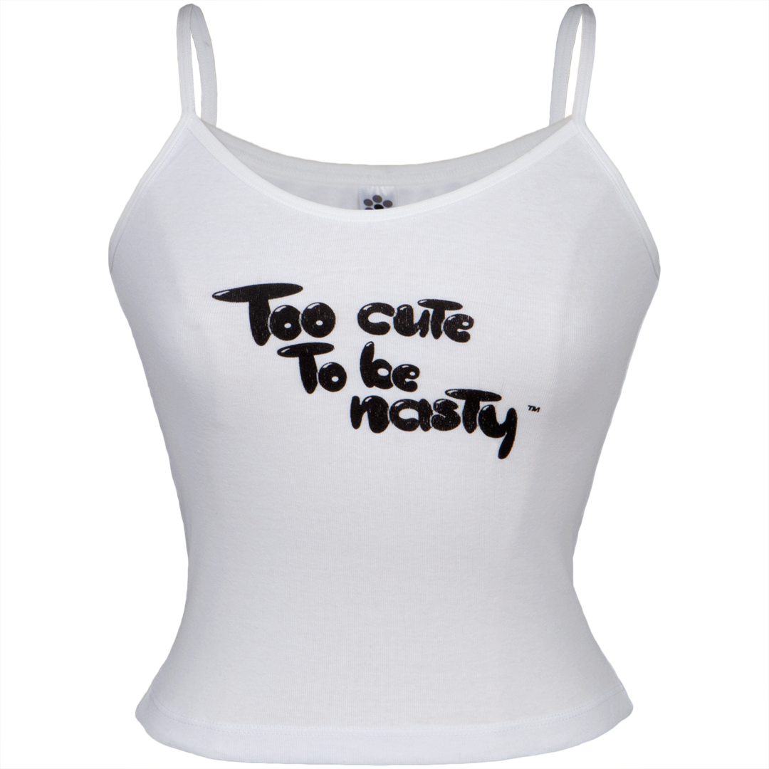 Too Cute To Be Nasty White Juniors Tank Top - Active Tank (1080x1080), Png Download