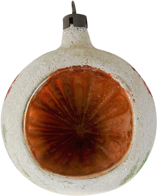 Vintage Frosted Orange Christmas Ornament - Christmas Day (700x876), Png Download