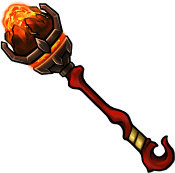 Gear-fire Staff Render - Unison League Fire Staff (380x380), Png Download
