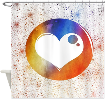 Watercolor Heart - Cafepress Watercolor Heart Design 1 Full/queen Duvet (350x350), Png Download