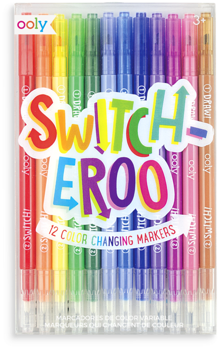 Switch-eroo Color Changing Markers - Switch-eroo Markers By International Arrivals - Switch-eroo (400x400), Png Download