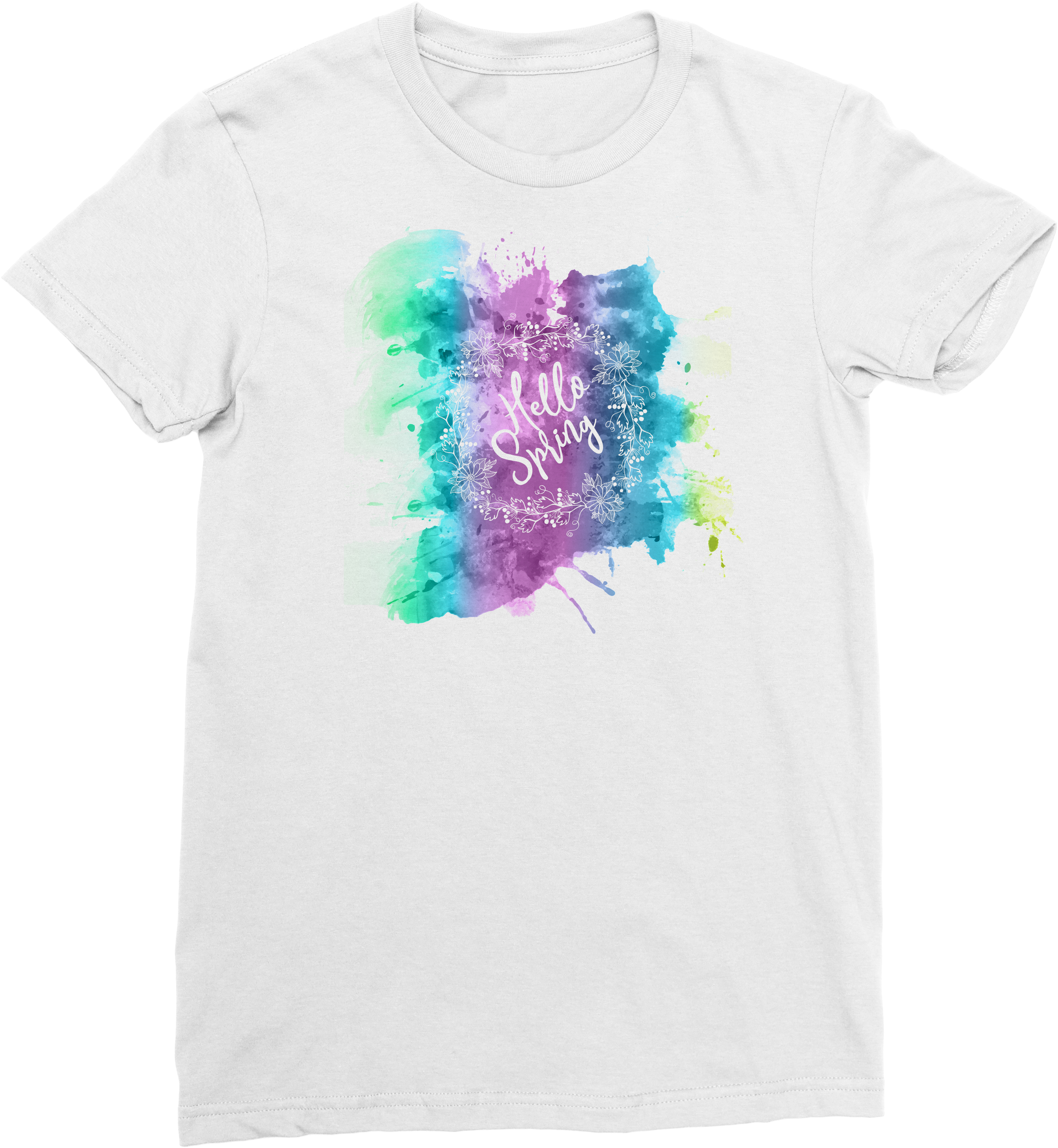 I'm Getting Meowied Watercolor Flower Cat Lady Get - Gucci T Shirt Mickey (1024x1024), Png Download