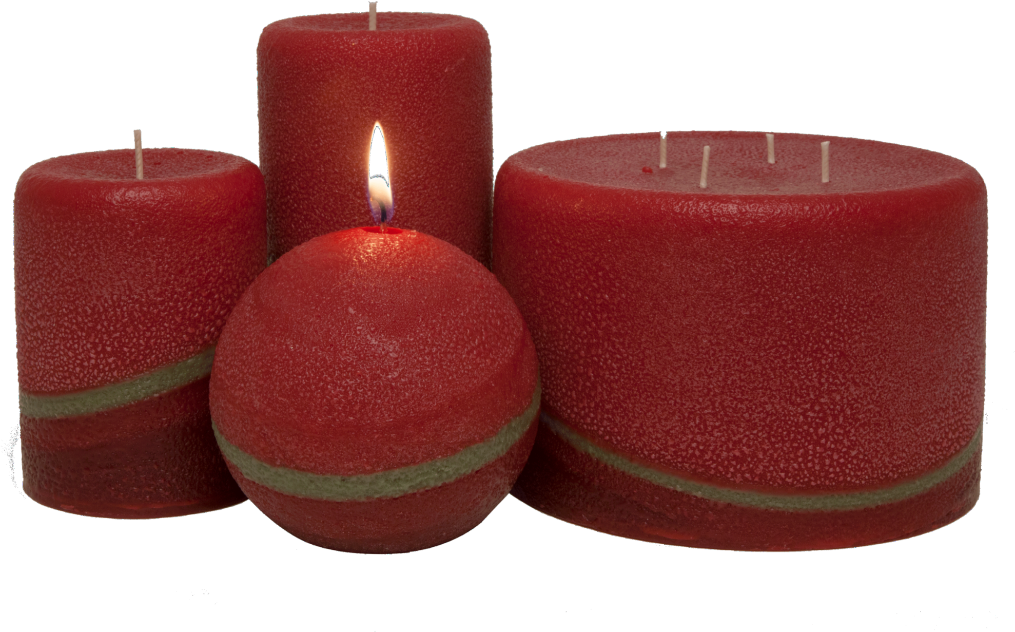 Pomegranate Ginger Pillar Candles - Candle (2048x1367), Png Download