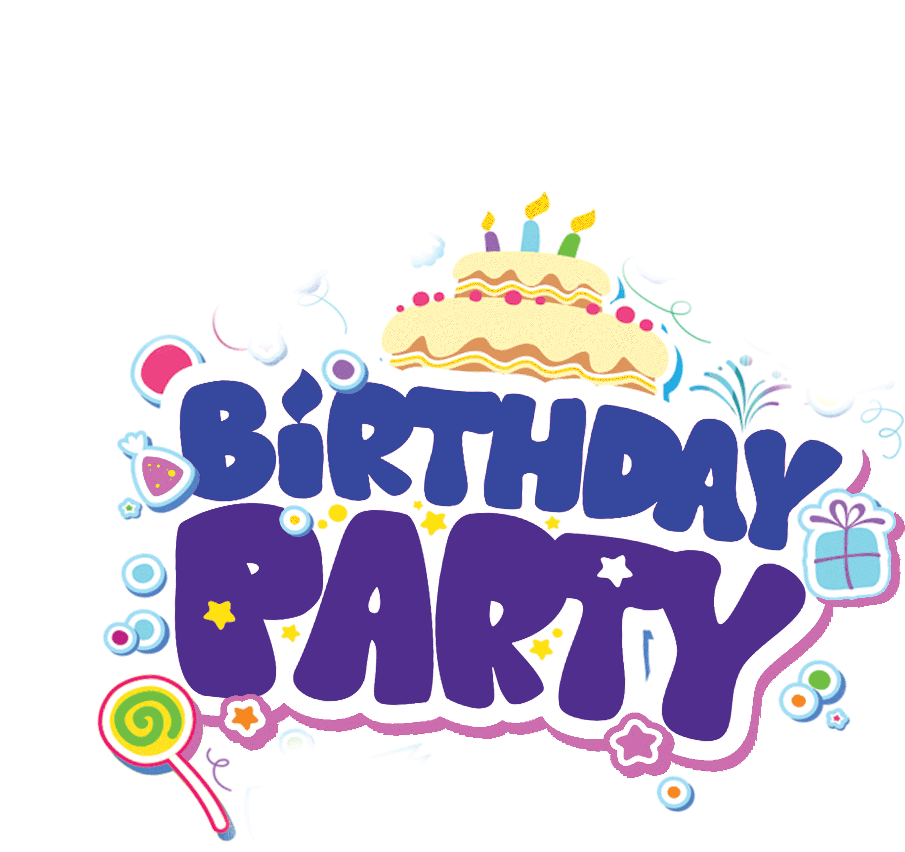 Birthday Party Png - Birthday Party Logo Png (2286x1754), Png Download